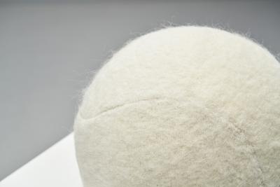 Accent Ball Pillow in Sand Coloured Fabric