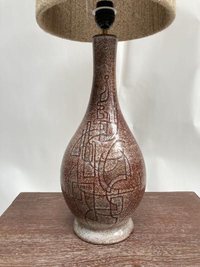 Accolay Pottery 1970s Studio Pottery ceramic lamp by Accolay
