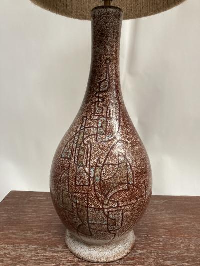 Accolay Pottery 1970s Studio Pottery ceramic lamp by Accolay