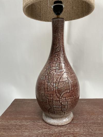 Accolay Pottery 1970s Studio Pottery ceramic lamp by Accolay