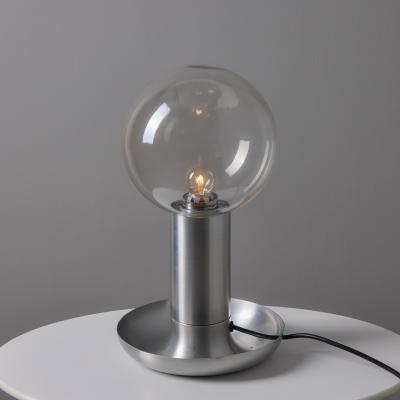 Achille Castiglioni 1970s Metal Glass Table Lamp in the Manner of Achille Castiglioni