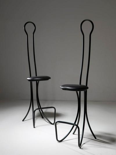 Achille Castiglioni Pair of Spluga High Stools by Castiglioni for Zanotta