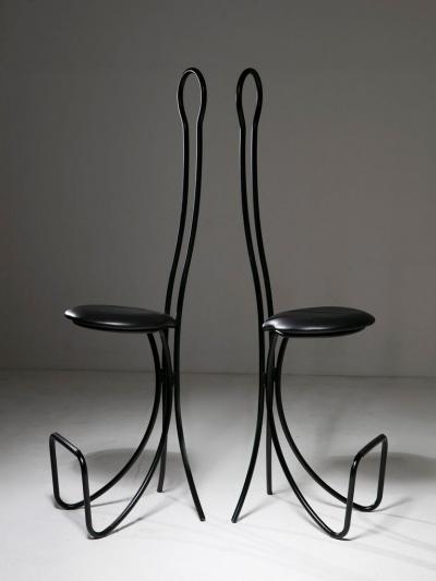 Achille Castiglioni Pair of Spluga High Stools by Castiglioni for Zanotta