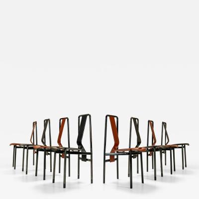 Achille Castiglioni Set of 8 Irma Dining Chairs by Achille Castiglioni for Zanotta Italy 1970s
