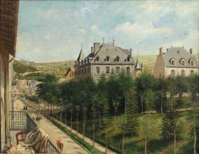 Achille Ernest Mouret Achille Ernest Mouret 19th c French Villa Beausejour 1840 60