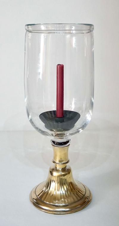 Acroterion Bespoke Hookah Base Photophore 19th Century Fluted Brass Base