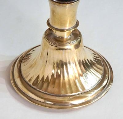 Acroterion Bespoke Hookah Base Photophore 19th Century Fluted Brass Base
