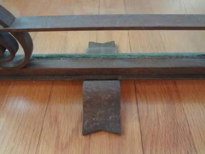 Adalbert Szabo French Art Deco Wrought Iron Fireplace Screen Signed Szabo