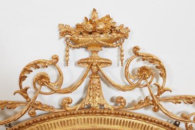 Adam Giltwood Oval Overmantel Mirror