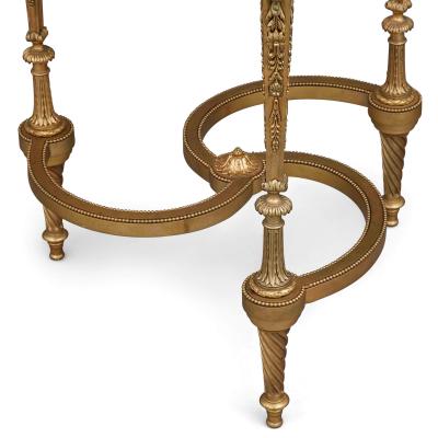 Adam Weisweiler Gilt bronze and amethyst Louis XVI style circular side table
