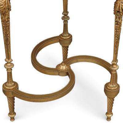 Adam Weisweiler Gilt bronze and amethyst Louis XVI style circular side table
