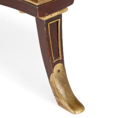 Adam Weisweiler Pair of Neoclassical style round side tables manner of Adam Weisweiler