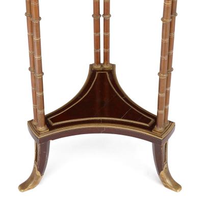 Adam Weisweiler Pair of Neoclassical style round side tables manner of Adam Weisweiler