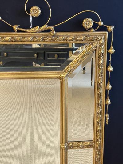 Adams Style Wall Console or Over the Mantle Mirror