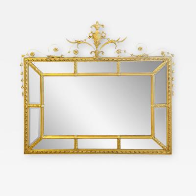 Adams Style Wall Console or Over the Mantle Mirror