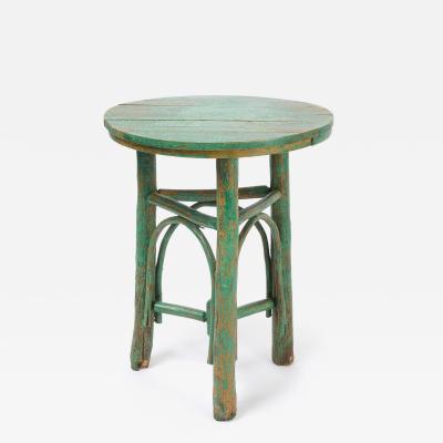 Adirondack Round Top Table in Green Paint