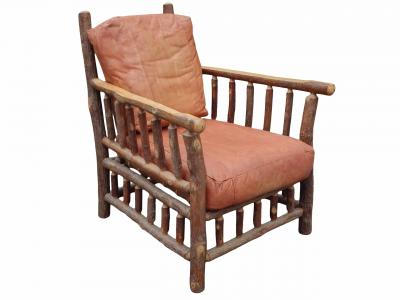 Adirondack Twig Lounge Chair Ottoman