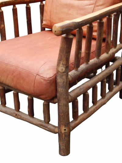 Adirondack Twig Lounge Chair Ottoman