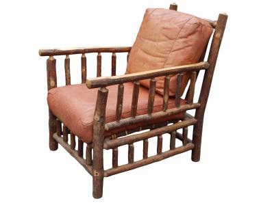 Adirondack Twig Lounge Chair Ottoman