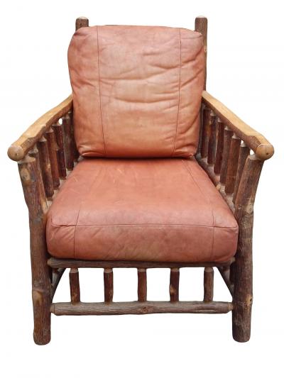 Adirondack Twig Lounge Chair Ottoman