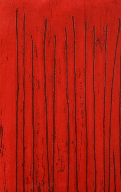 Adja Yunkers Adja Yunkers Red Echo Abstract Lithograph Signed