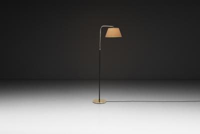 Adjustable Brass Floor Lamp Scandinavia ca 1950s