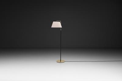 Adjustable Brass Floor Lamp Scandinavia ca 1950s