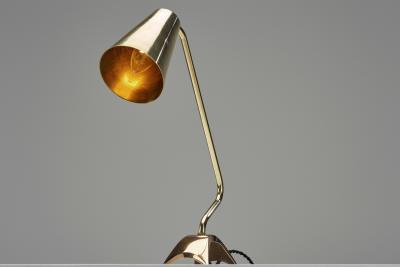 Adjustable Brass Table Lamp with Dynamic Stand Europe 1960s