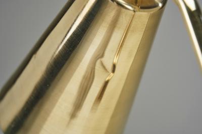 Adjustable Brass Table Lamp with Dynamic Stand Europe 1960s