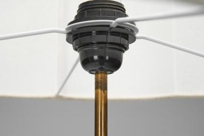 Adjustable Brass and Lacquered Metal Floor Lamp Europe Mid 20th Century
