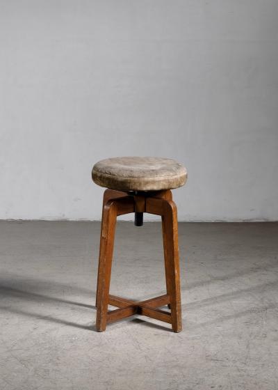 Adjustable Danish Modern stool