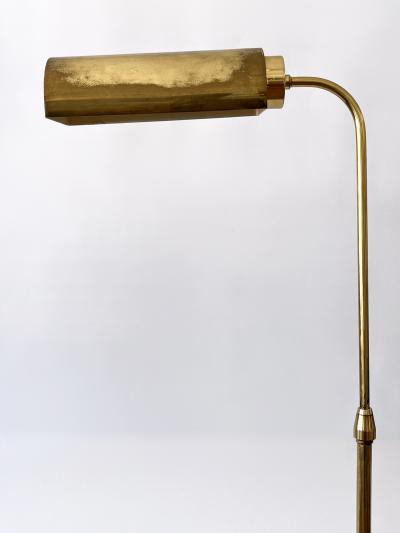 Adjustable Mid Century Modern Brass Floor Lamp or Reading Light Sweden 1960s