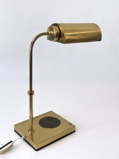 Adjustable Mid Century Modern Brass Table Lamp or Desk Light Sweden 1960s