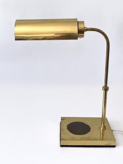 Adjustable Mid Century Modern Brass Table Lamp or Desk Light Sweden 1960s