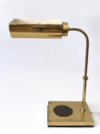 Adjustable Mid Century Modern Brass Table Lamp or Desk Light Sweden 1960s