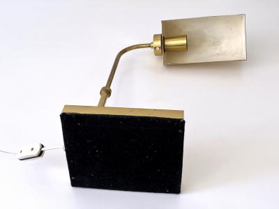 Adjustable Mid Century Modern Brass Table Lamp or Desk Light Sweden 1960s