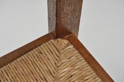 Adjustable Smoking Chair With Wicker Back and Seat Europe 20th Century