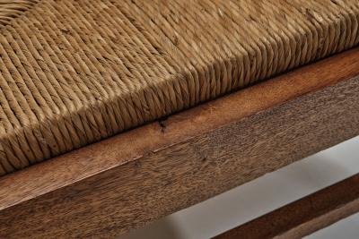 Adjustable Smoking Chair With Wicker Back and Seat Europe 20th Century