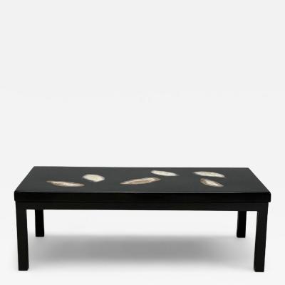 Ado Chale Ado Chale Black Resin Agate Coffee Table Belgium 1990s
