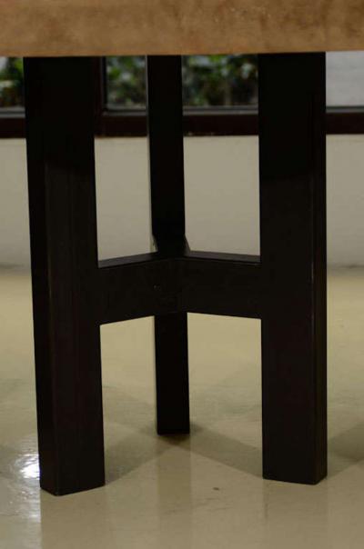 Ado Chale Ado Chale Goutte deau Bronze Dining Table Signed