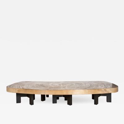 Ado Chale Large sculptural Goutte deau coffee dining table