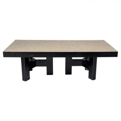 Ado Chale Mid Century Modern Pepper Coffee Table by Ado Chale Belgium Signed