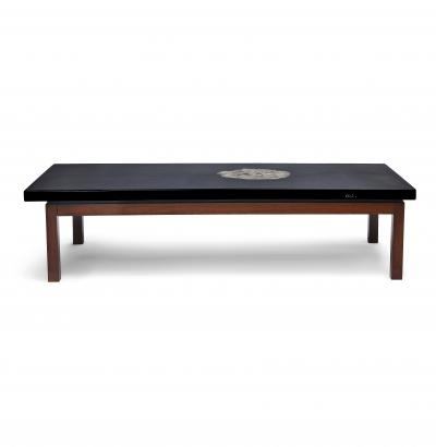 Ado Chale Table in black resin by Ado Chale