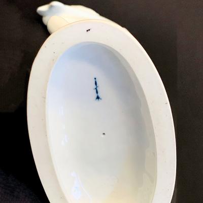 Adolf Amberg Nude with Fish by Adolf Amberg 1874 1913 German porcelain 1905