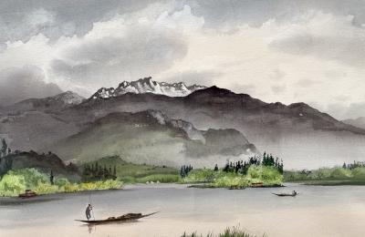 Adolf Arthur Dehn Lake Atitlan Guatemala 