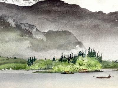 Adolf Arthur Dehn Lake Atitlan Guatemala 