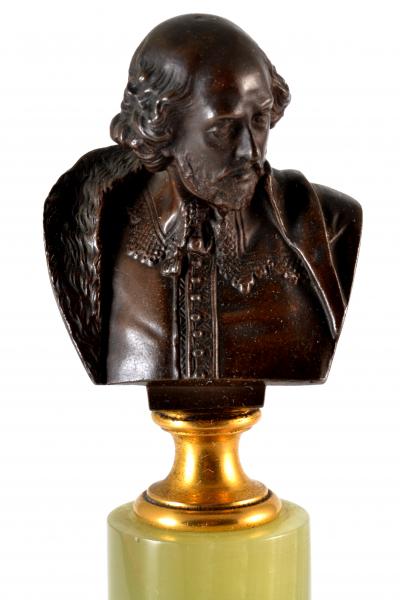Adolf Karl Brutt Bronze Bust W Shakespeare By Adolf Karl Brutt 1910 Germany H Gladenbeck Son