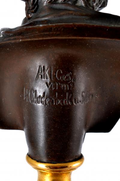 Adolf Karl Brutt Bronze Bust W Shakespeare By Adolf Karl Brutt 1910 Germany H Gladenbeck Son