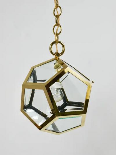 Adolf Loos Adolf Loos Dodekaeder Pendant Lamp Chandelier Friedrich Otto Schmidt 1900s