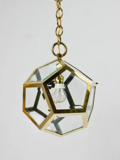 Adolf Loos Adolf Loos Dodekaeder Pendant Lamp Chandelier Friedrich Otto Schmidt 1900s